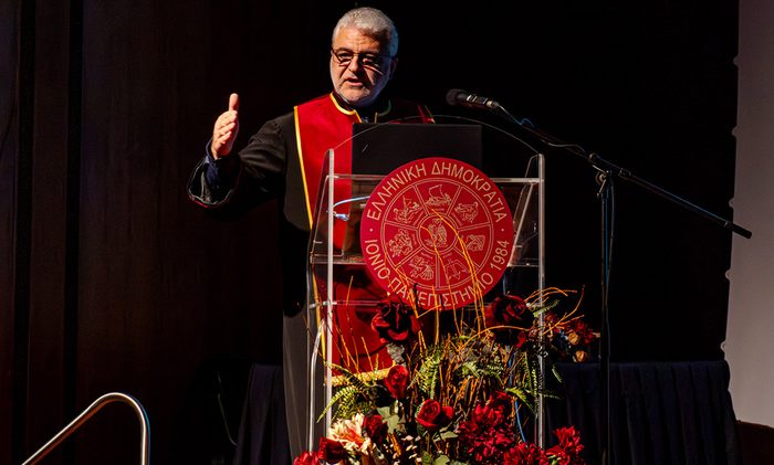 Επίτιμος διδάκτορας του Ιονίου Πανεπιστημίου ο Καθηγητής Νεκτάριος Ταβερναράκης