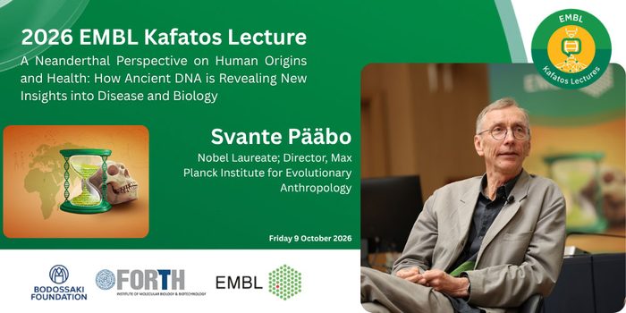 The 2026 Kafatos Lecture at IMBB-FORTH: New Perspectives on Human Evolution and Health